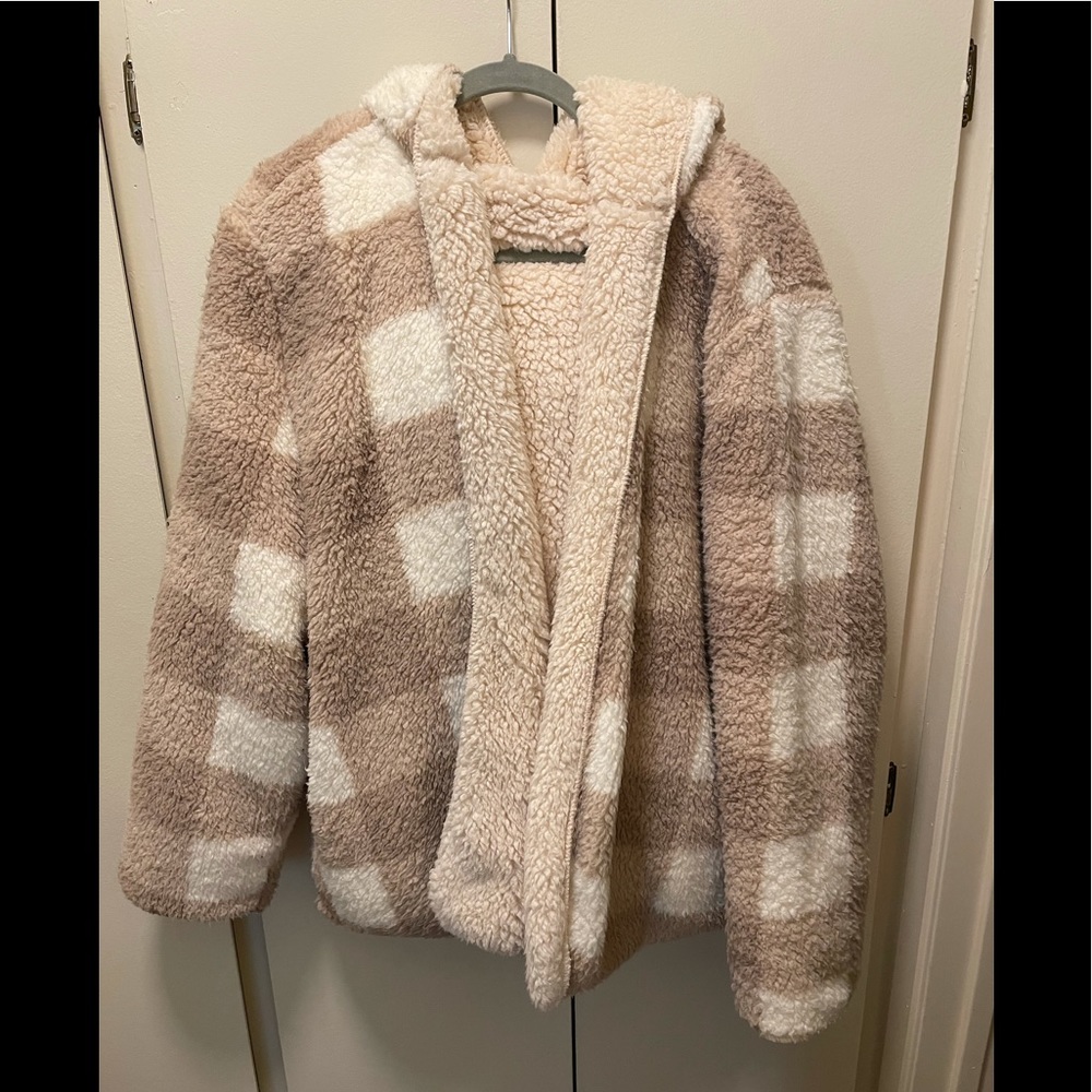 Sherpa oversized coat
